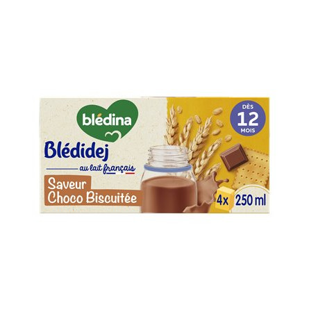 Blédina Blédidej Choco Biscuité Dès 12 Mois 4x250ml