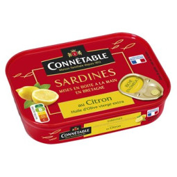 Connetable Sardines à l'Huile et au Citron 135g