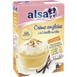 Alsa Préparation pour Crème Anglaise à la Vanille 390g